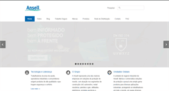 Desktop Screenshot of ansellbrasil.com